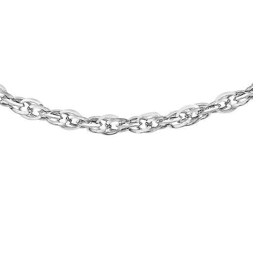 9K White Gold  Chain (Size - 20),  Gold Wt. 2 Gms