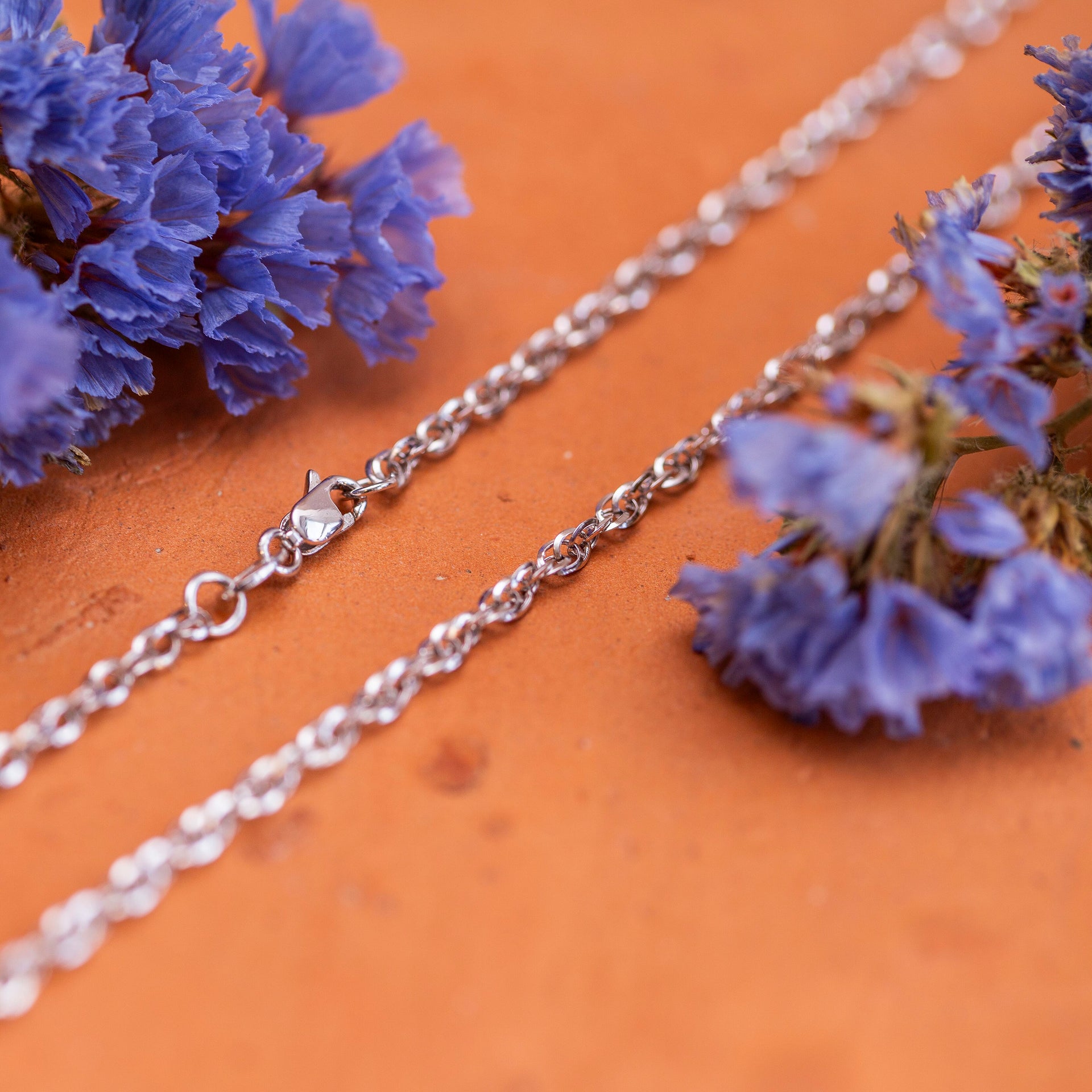 Diamond Cut Prince of Wales Chain 20 Inch in 9K White Gold 7582040 3