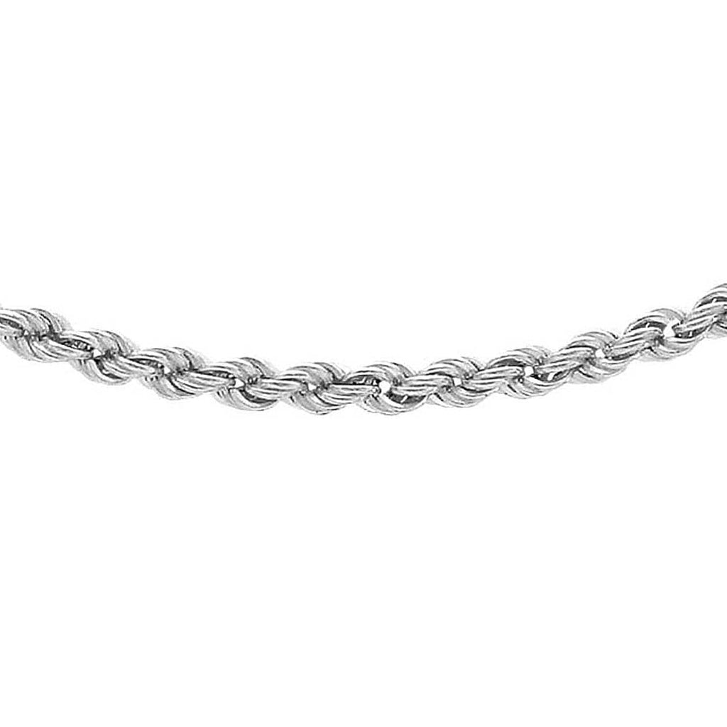9K White Gold Chain (Size - 20), Gold Wt. 2.20 Gms.