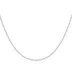 9K White Gold  Chain (Size - 20),  Gold Wt. 3.6 Gms