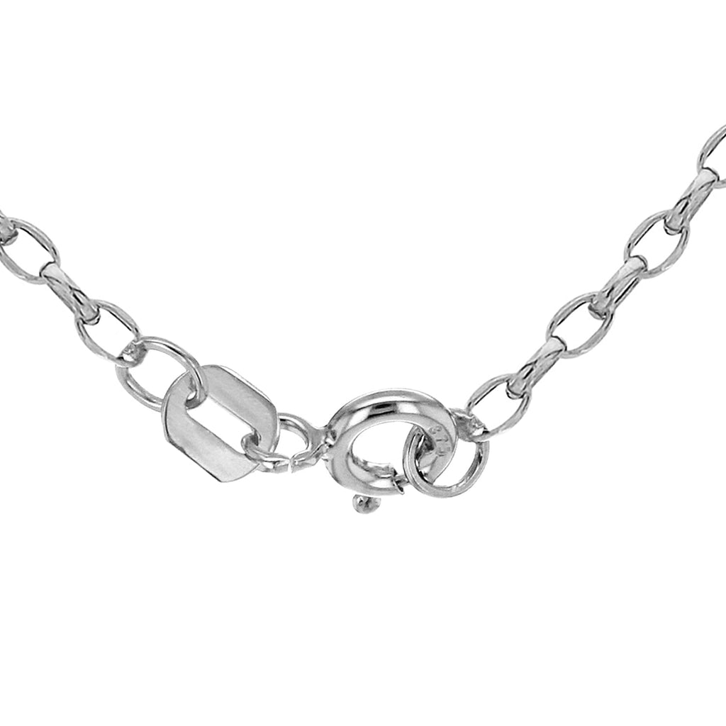 9K White Gold  Chain (Size - 20),  Gold Wt. 3.6 Gms
