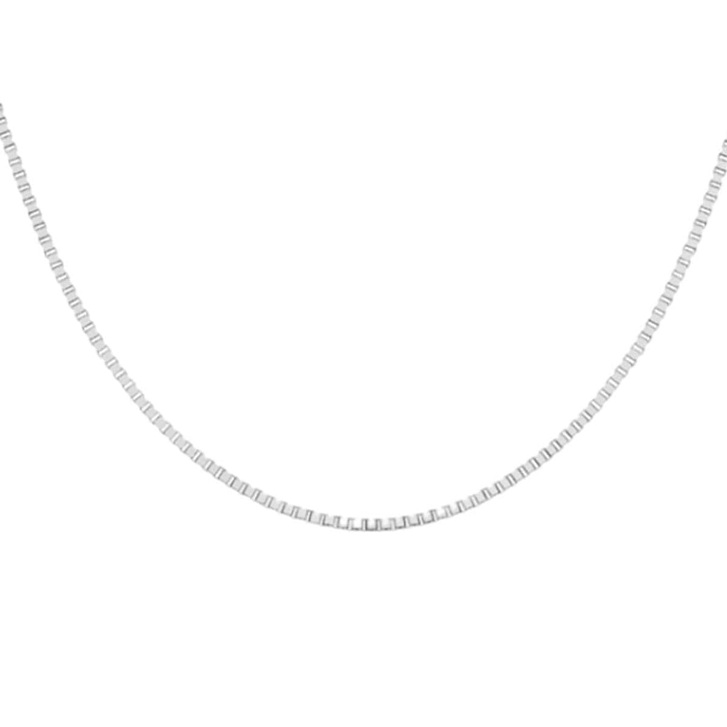 9K White Gold Chain (Size - 20) with Lobster Clasp, Gold Wt. 5.00 Gms.