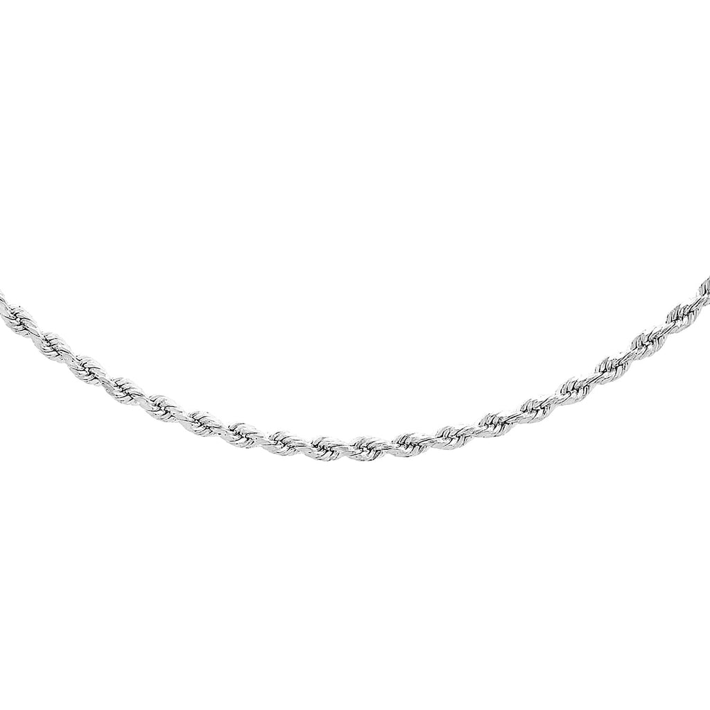 9K White Gold  Chain (Size - 22),  Gold Wt. 3.6 Gms