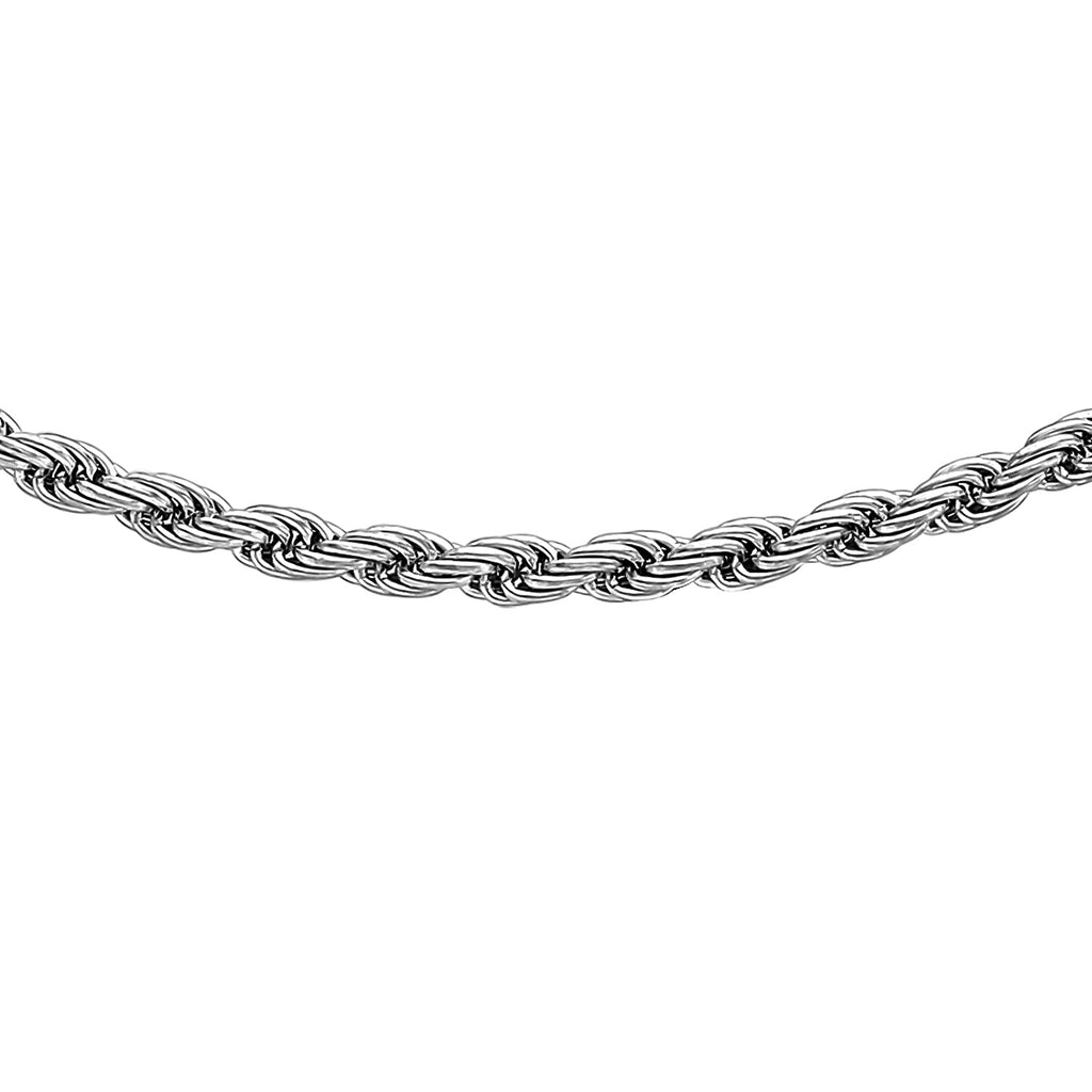 9K White Gold  Chain (Size - 24),  Gold Wt. 5.5 Gms