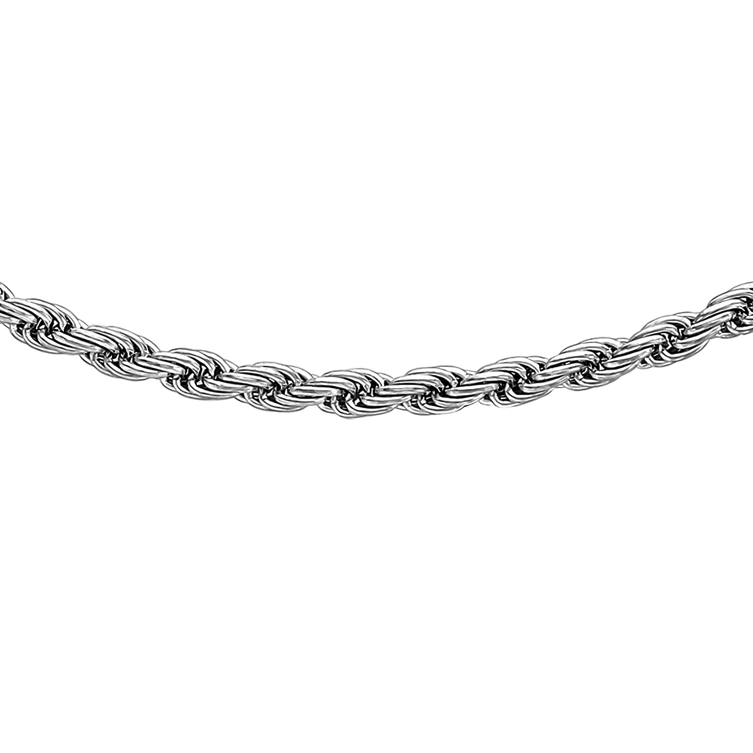 Rope Chain 24 Inch in 9K White Gold 7582765 0