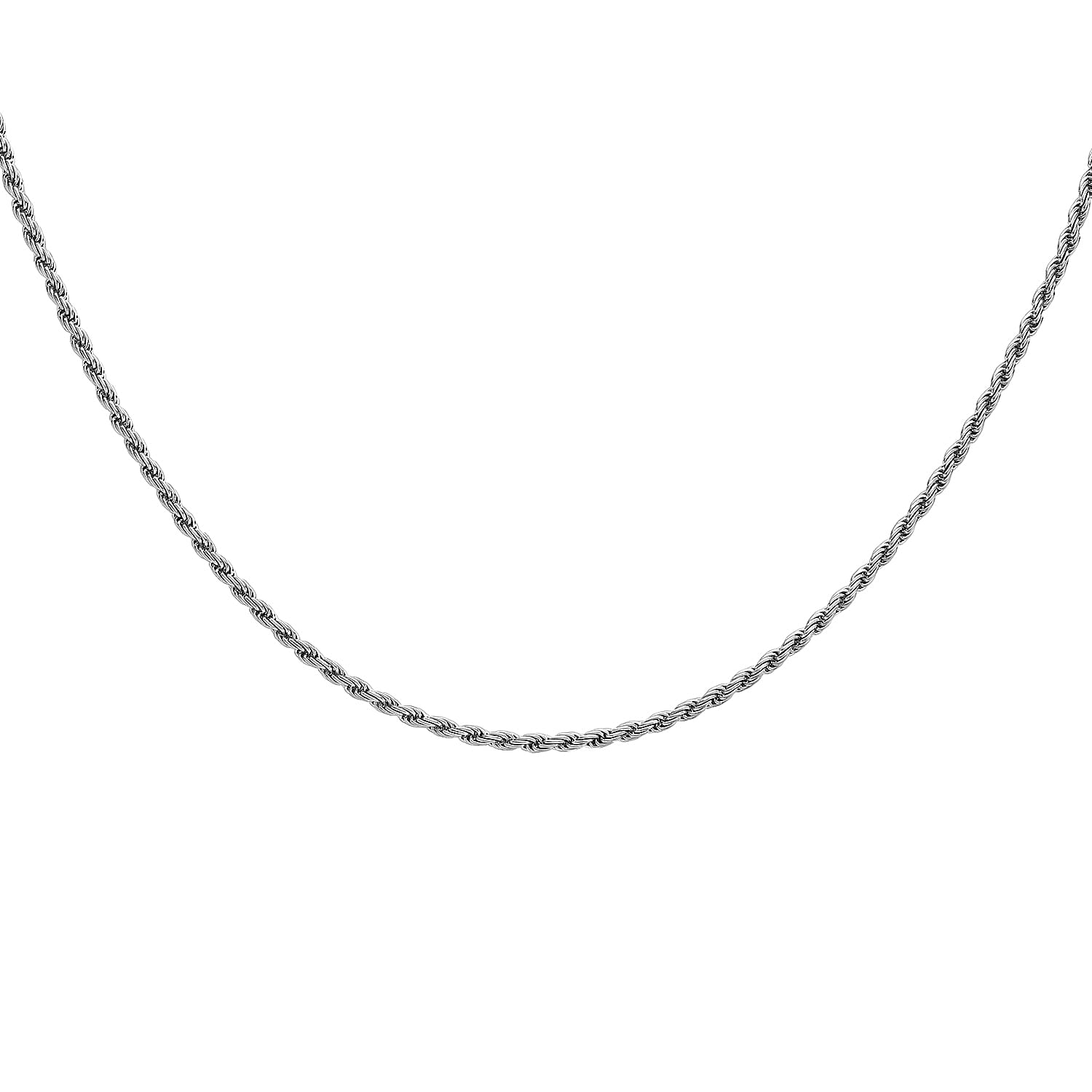 Rope Chain 24 Inch in 9K White Gold 7582765 1