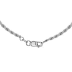 9K White Gold  Chain (Size - 24),  Gold Wt. 5.5 Gms