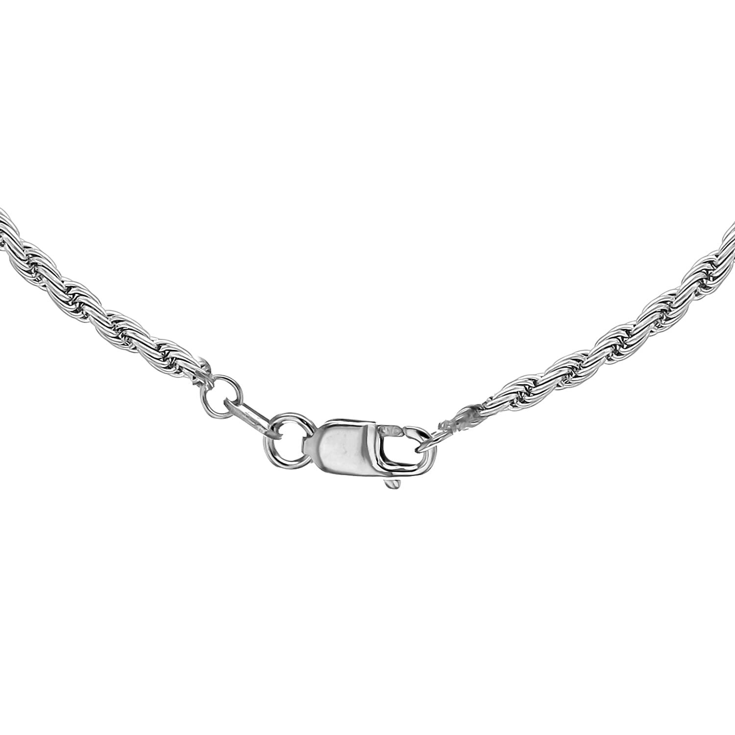 Rope Chain 24 Inch in 9K White Gold 7582765 2