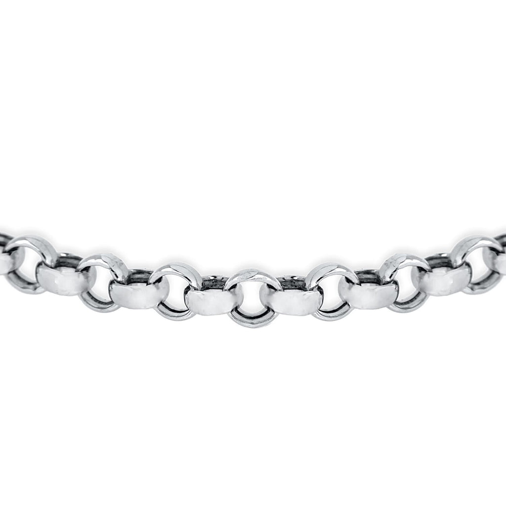 9K White Gold  Chain (Size - 24),  Gold Wt. 5.7 Gms