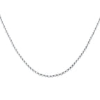 9K White Gold  Chain (Size - 24),  Gold Wt. 5.7 Gms