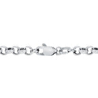 9K White Gold  Chain (Size - 24),  Gold Wt. 5.7 Gms