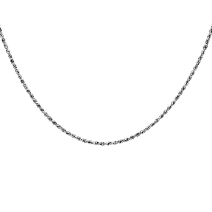 Rope Chain 30 Inch in 9K White Gold 7582743 2