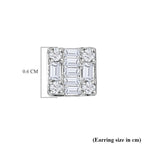 9K White Gold Diamond Earrings 0.20 Ct
