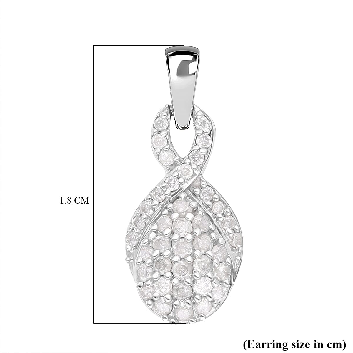 9K White Gold Drop Diamond (G-H) Earrings 0.50 Ct 7631246 3