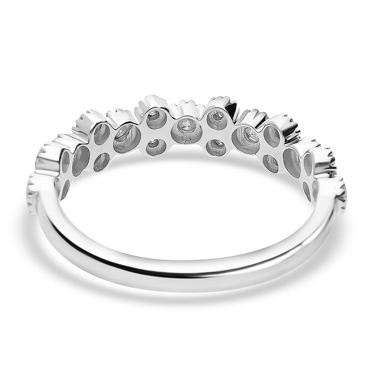9K White Gold Diamond Ring 0.50 Ct 7637534 3