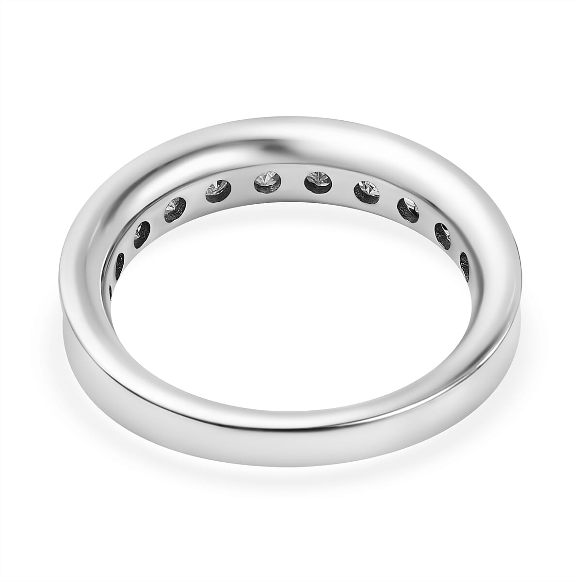 9K White Gold and Diamond (I3-G/H) Half Eternity Ring 1.00 Ct. 7647867 4