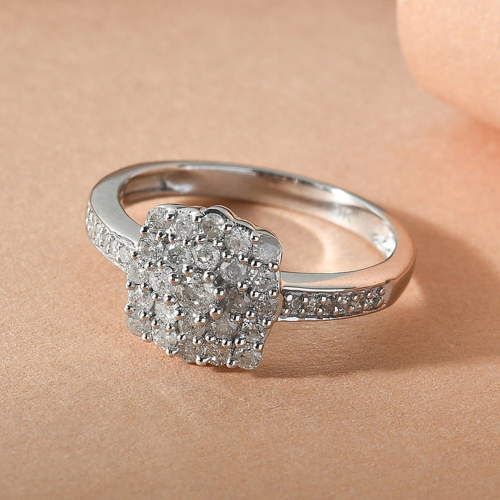 9K White Gold Diamond Ring 0.54 Ct. 3343086 2