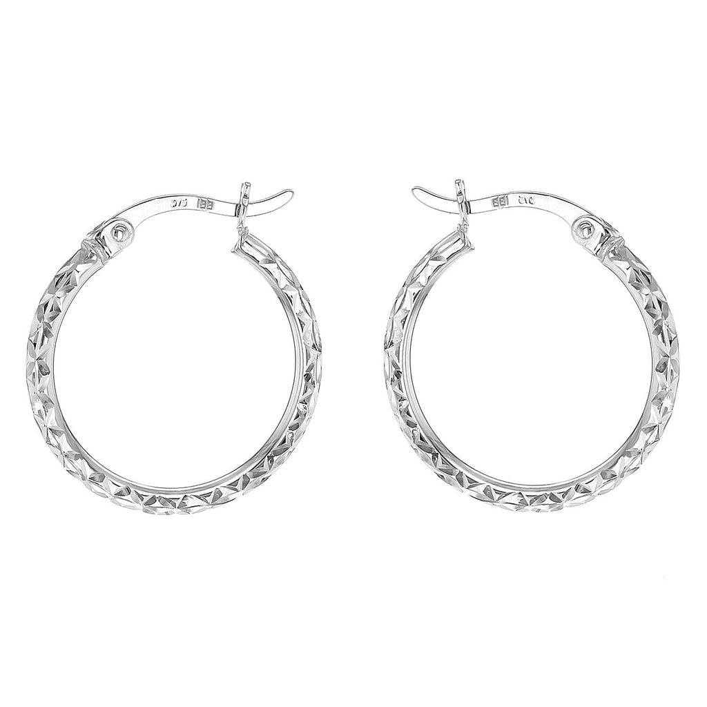9K White Gold  Earring,  Gold Wt. 1 Gms