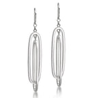 9K White Gold  Earring,  Gold Wt. 2.2 Gms