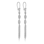 9K White Gold  Earring,  Gold Wt. 2.3 Gms