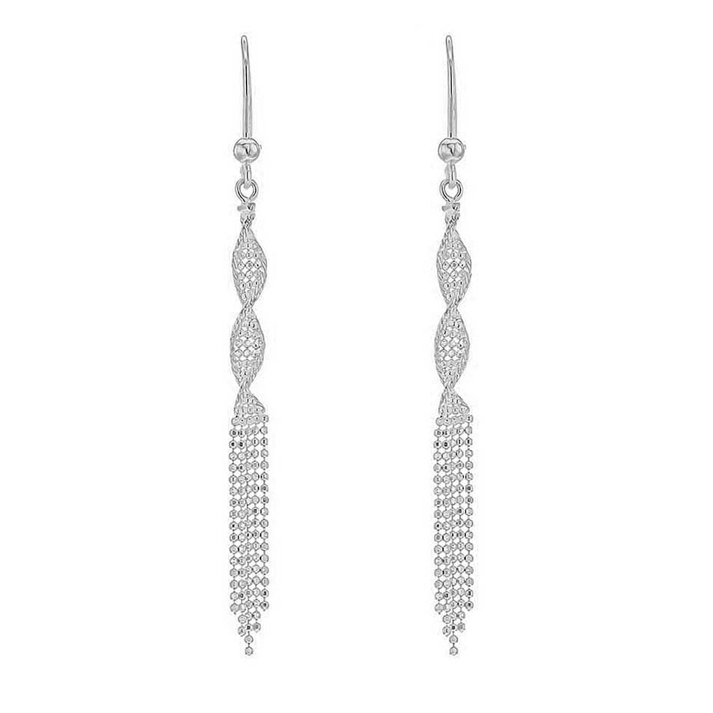 9K White Gold  Earring,  Gold Wt. 2.3 Gms