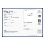 9K White Gold SGL Certified White Diamond Band Ring 0.08 Ct.