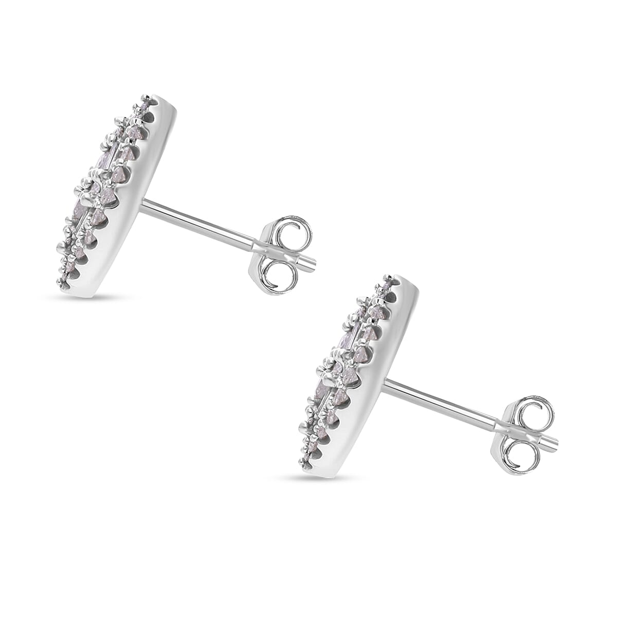 9K White Gold I3 White Diamond Stud I3 Earring 0.50 ct, Gold Wt. 2.2 Gms 0.512 Ct. 7641633 1