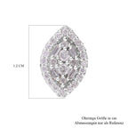 9K White Gold Diamond Earrings 0.51 Ct