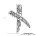 9K White Gold Diamond Kiss Pendant 0.01 Ct