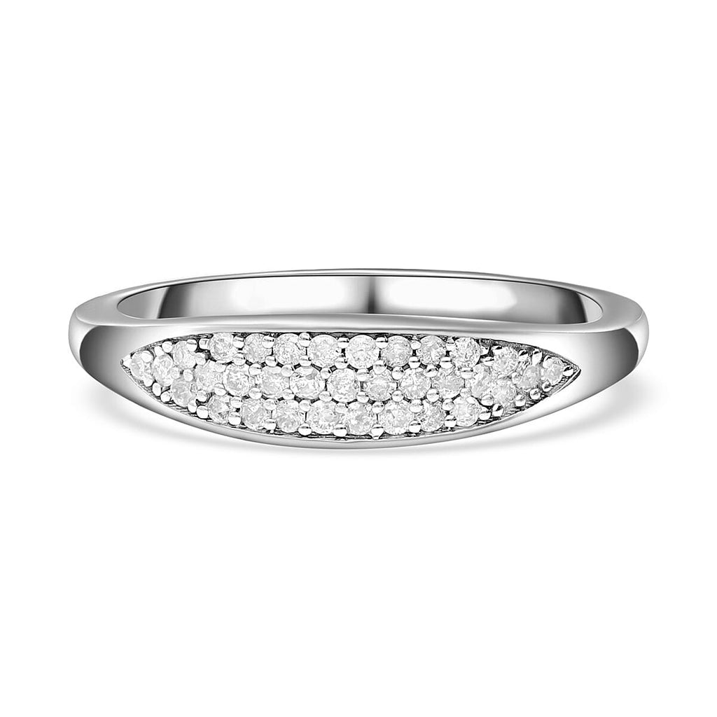 9K Yellow Gold SGL Certified Diamond Band Ring 0.22 Ct