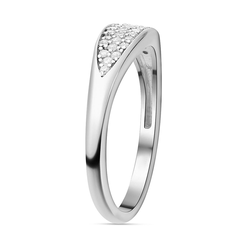 9K Yellow Gold SGL Certified Diamond Band Ring 0.22 Ct