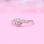 9K White Gold  I3   White Diamond  I3 Ring 0.25 ct,  Gold Wt. 1.9 Gms  0.250  Ct.