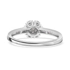 9K White Gold  I3   White Diamond  I3 Ring 0.25 ct,  Gold Wt. 1.9 Gms  0.250  Ct.