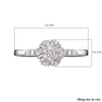 9K White Gold  I3   White Diamond  I3 Ring 0.25 ct,  Gold Wt. 1.9 Gms  0.250  Ct.