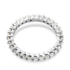 9K White Gold Moissanite Full Eternity Ring