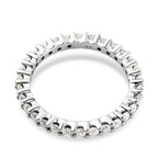 9K White Gold Moissanite Full Eternity Ring