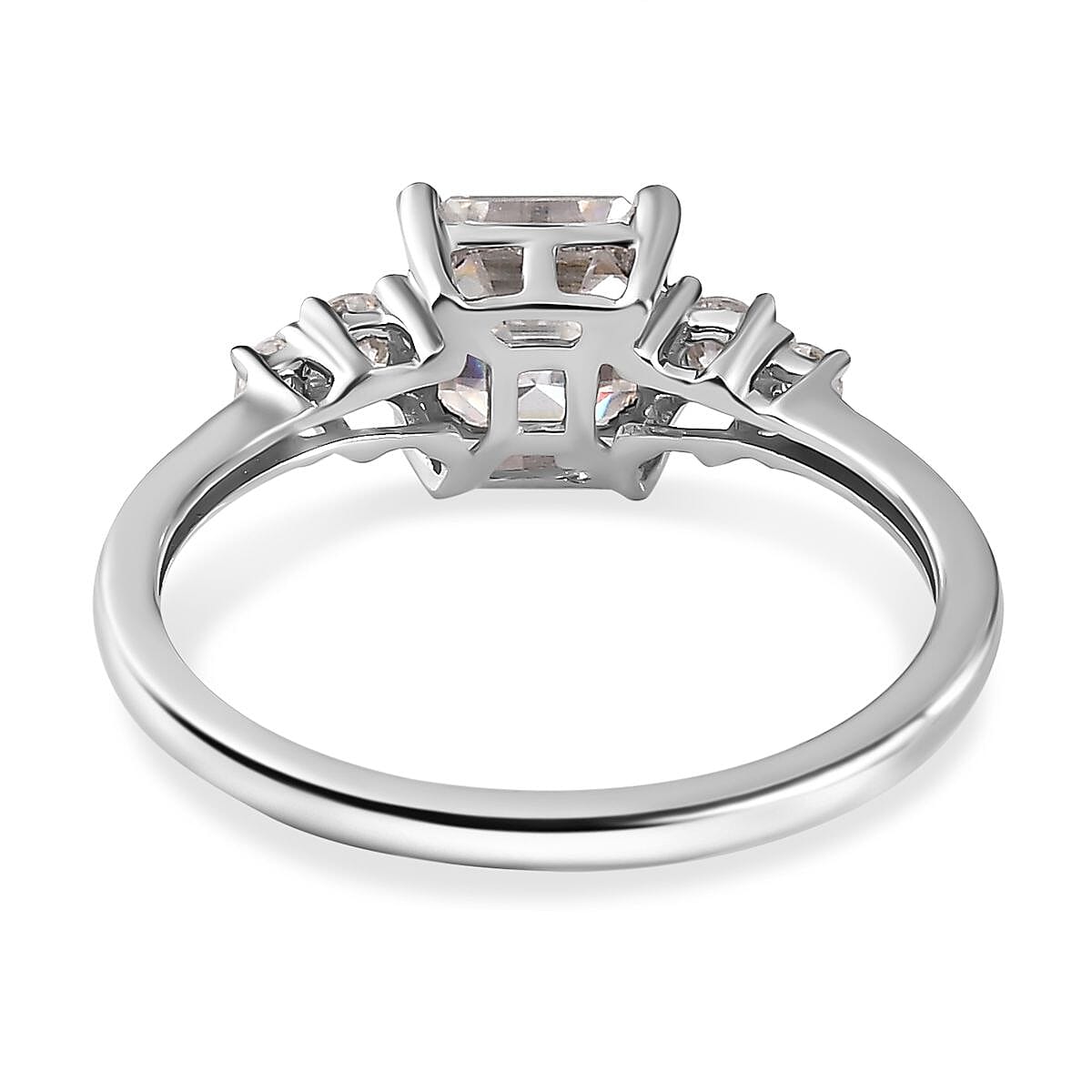 9K White Gold Moissanite Ring 1.34 Ct 7662495 4