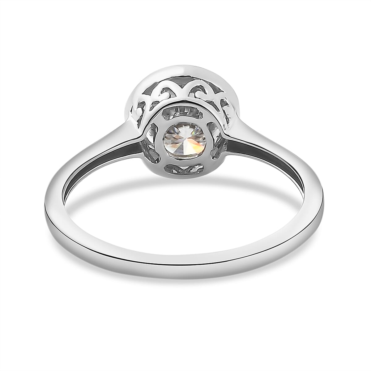 9K White Gold Moissanite Solitaire Ring 1.18 Ct 7312115 5