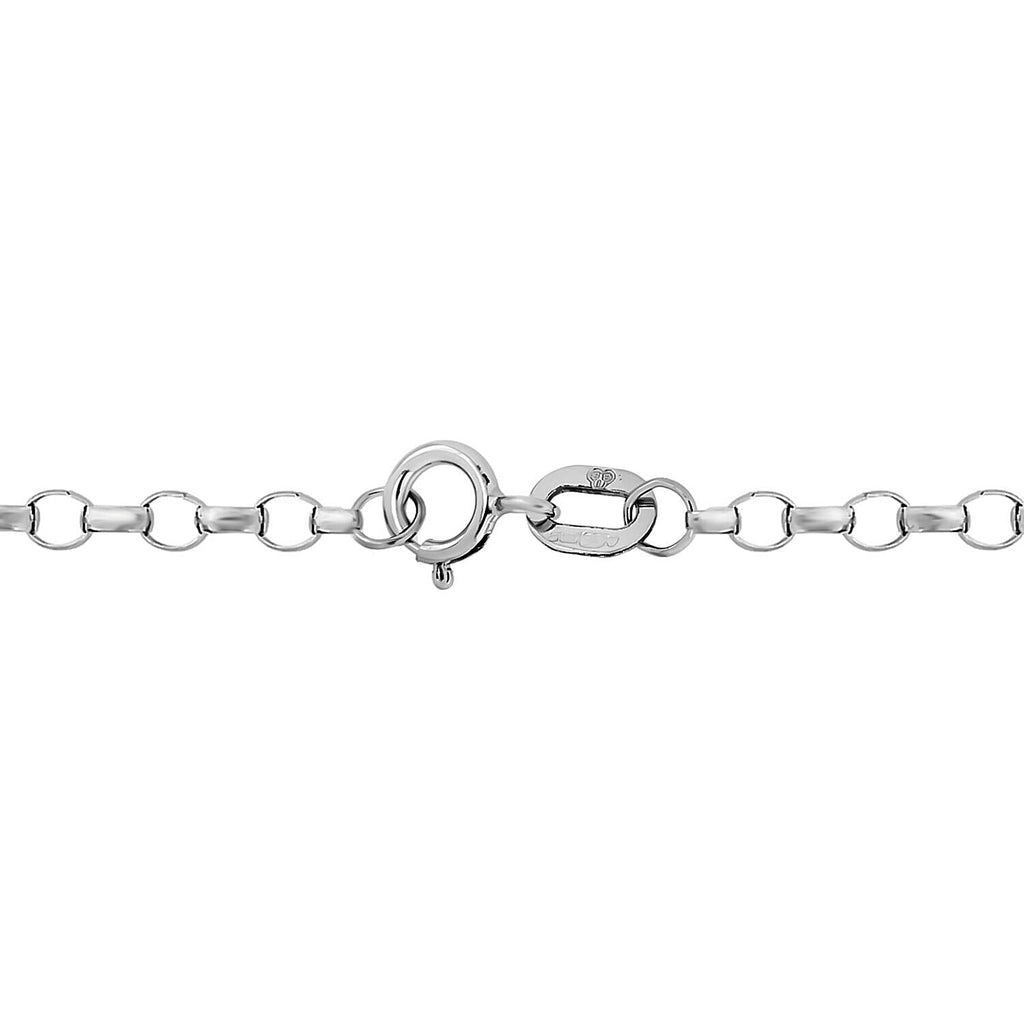 9K White Gold  NecklaceE (Size - 18),  Gold Wt. 1.5 Gms
