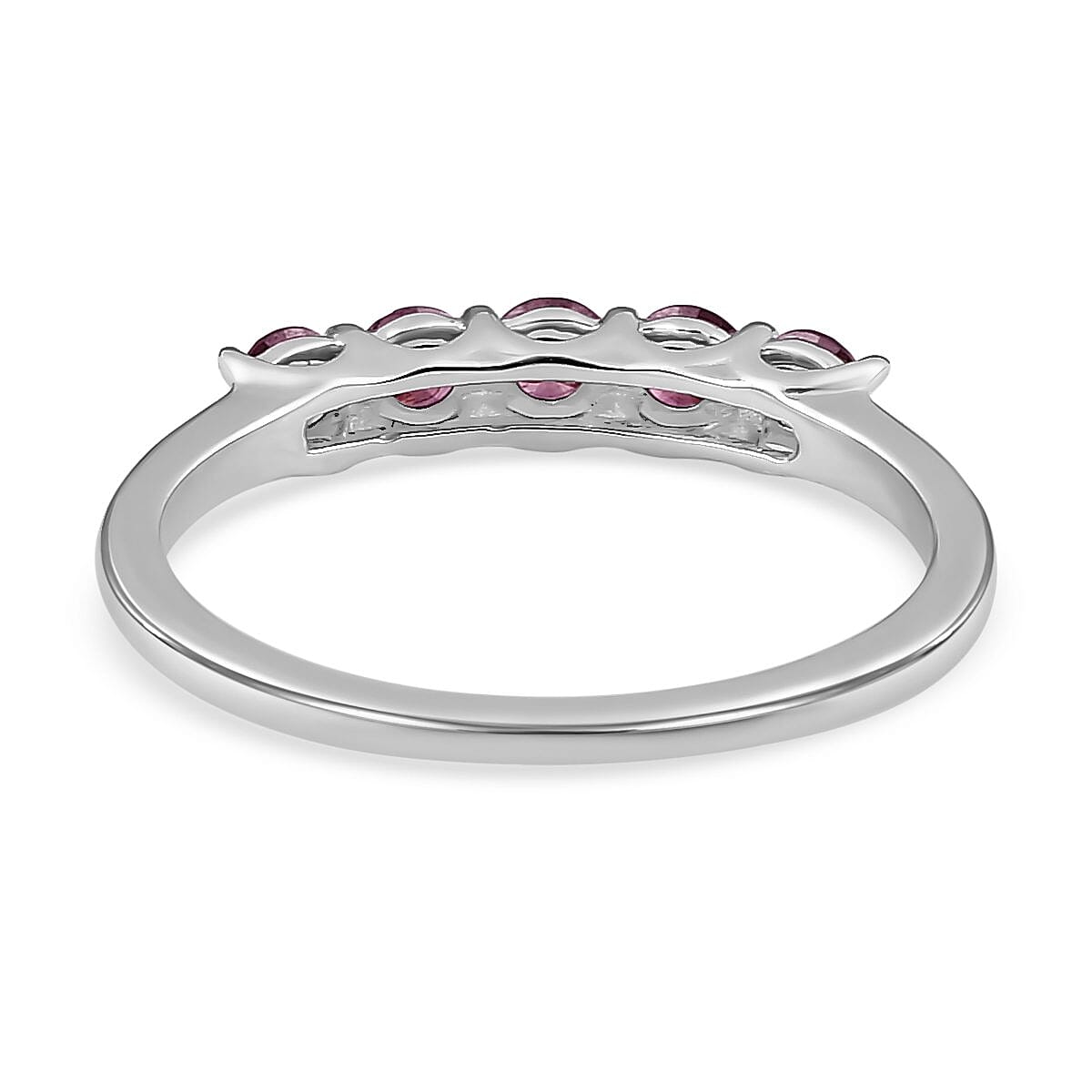 Close Out- 9K White Gold Purple Diamond 5 Stone Ring 0.50 Ct. 7072823 9