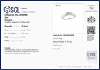9K White Gold SGL Certified Diamond (G-H) Wishbone Ring 0.10 Ct