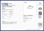 9K White Gold SGL Certified Diamond (G-H) Wishbone Ring 0.10 Ct