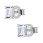 Luxuriant Diamond - 9K White Gold SGL Certified (VS-E-F) Lab Grown Diamond Earring with Push Back 1.00 Ct
