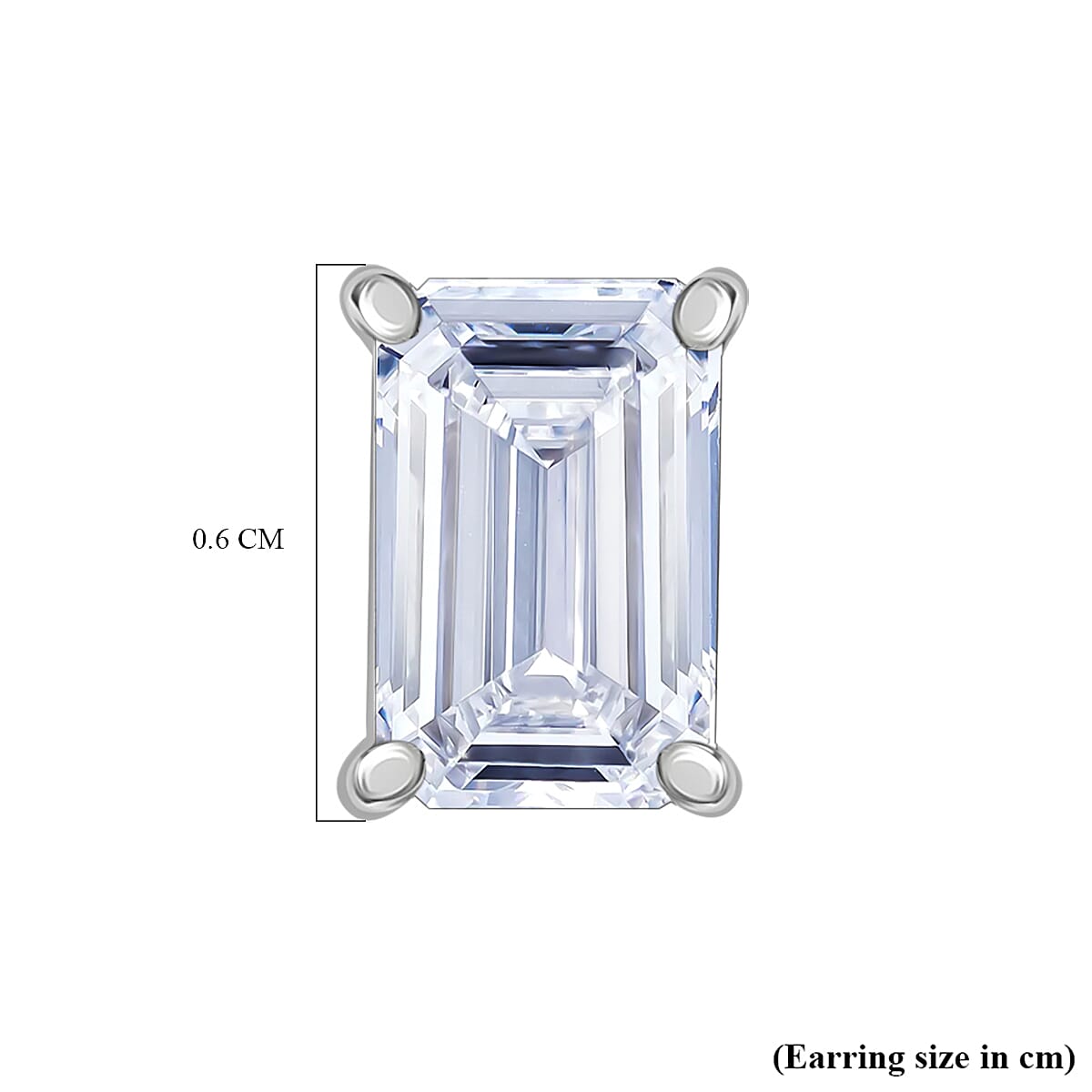 Luxuriant Diamond - 9K White Gold SGL Certified (VS-E-F) Lab Grown Diamond Earring with Push Back 1.00 Ct 7993779 4