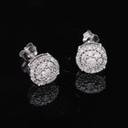 9K White Gold Diamond (G-H) Earrings 0.50 Ct.