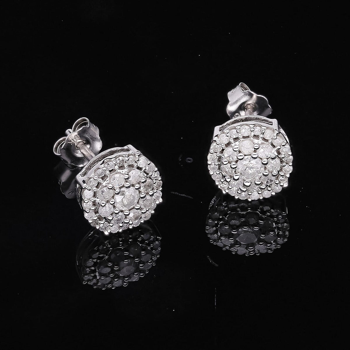 9K White Gold Diamond (G-H) Earrings 0.50 Ct. 7569025 2