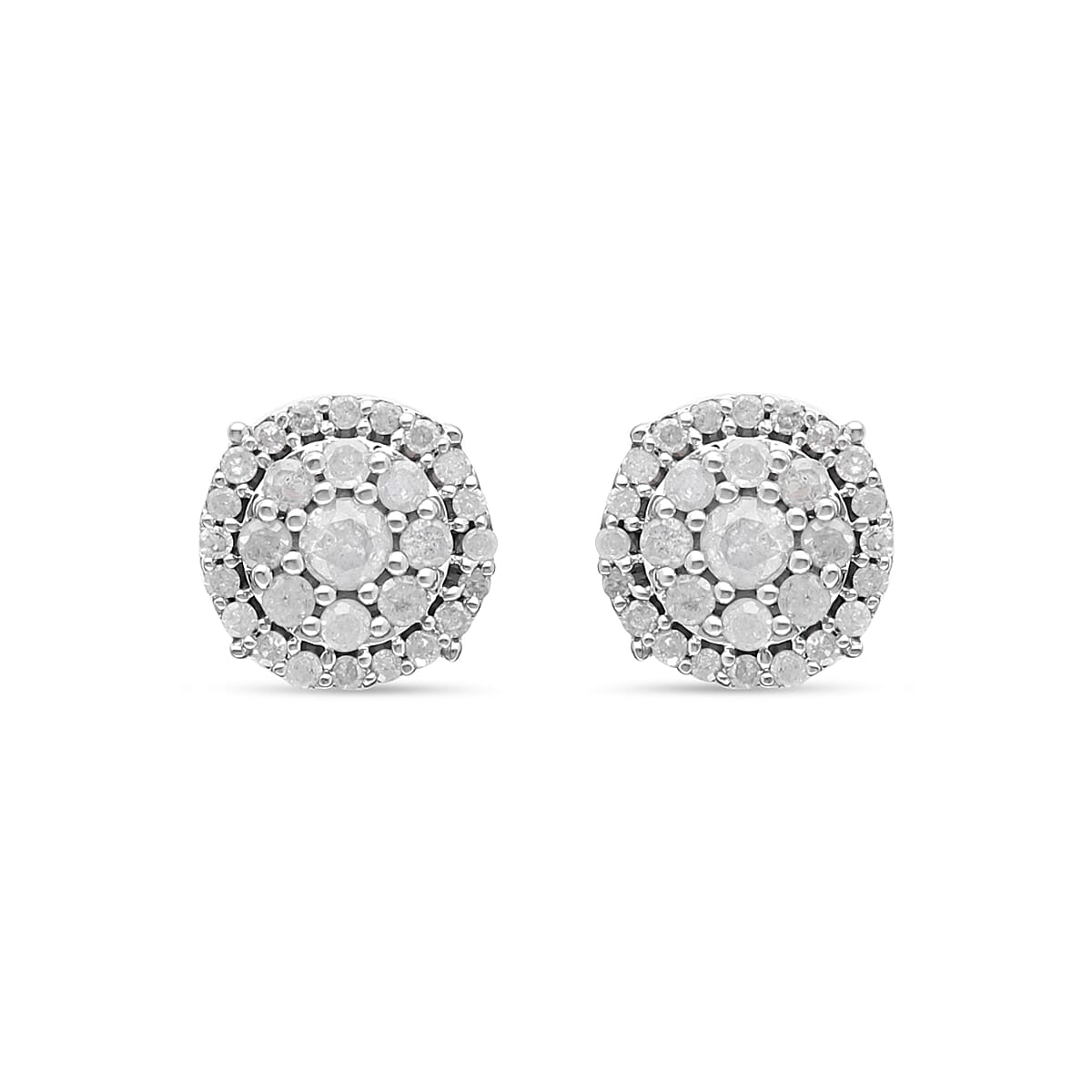9K White Gold Diamond (G-H) Earrings 0.50 Ct. 7569025 4