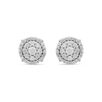 9K White Gold Diamond (G-H) Earrings 0.50 Ct.