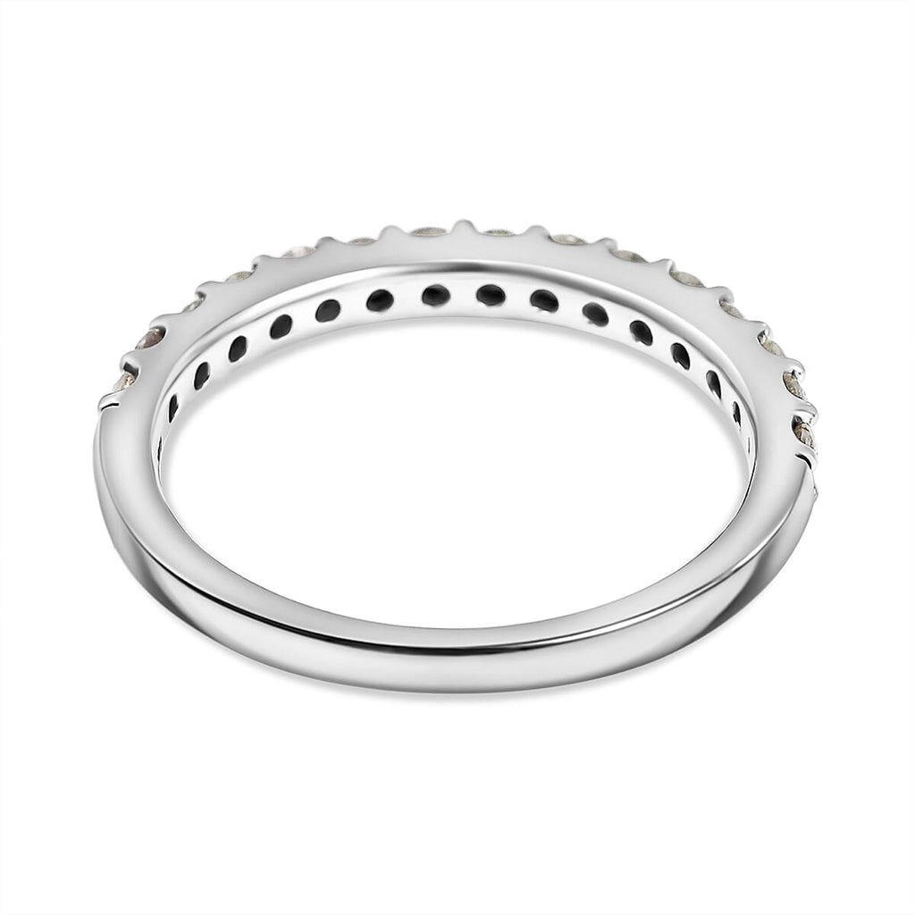 9K White Gold White Diamond (I2) Ring 0.50 Ct
