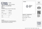 SGL Certified - 9K White Gold Diamond (G-H) Stud Earrings (with Push Back) 0.25 Ct